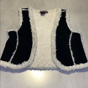 Suede and Faux Fur kids Vest